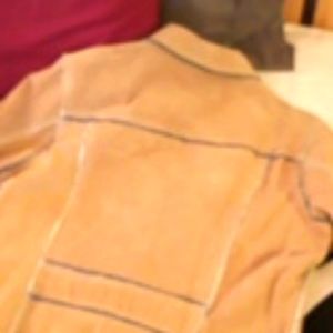 100% genuine leather suede jacket female extra lar